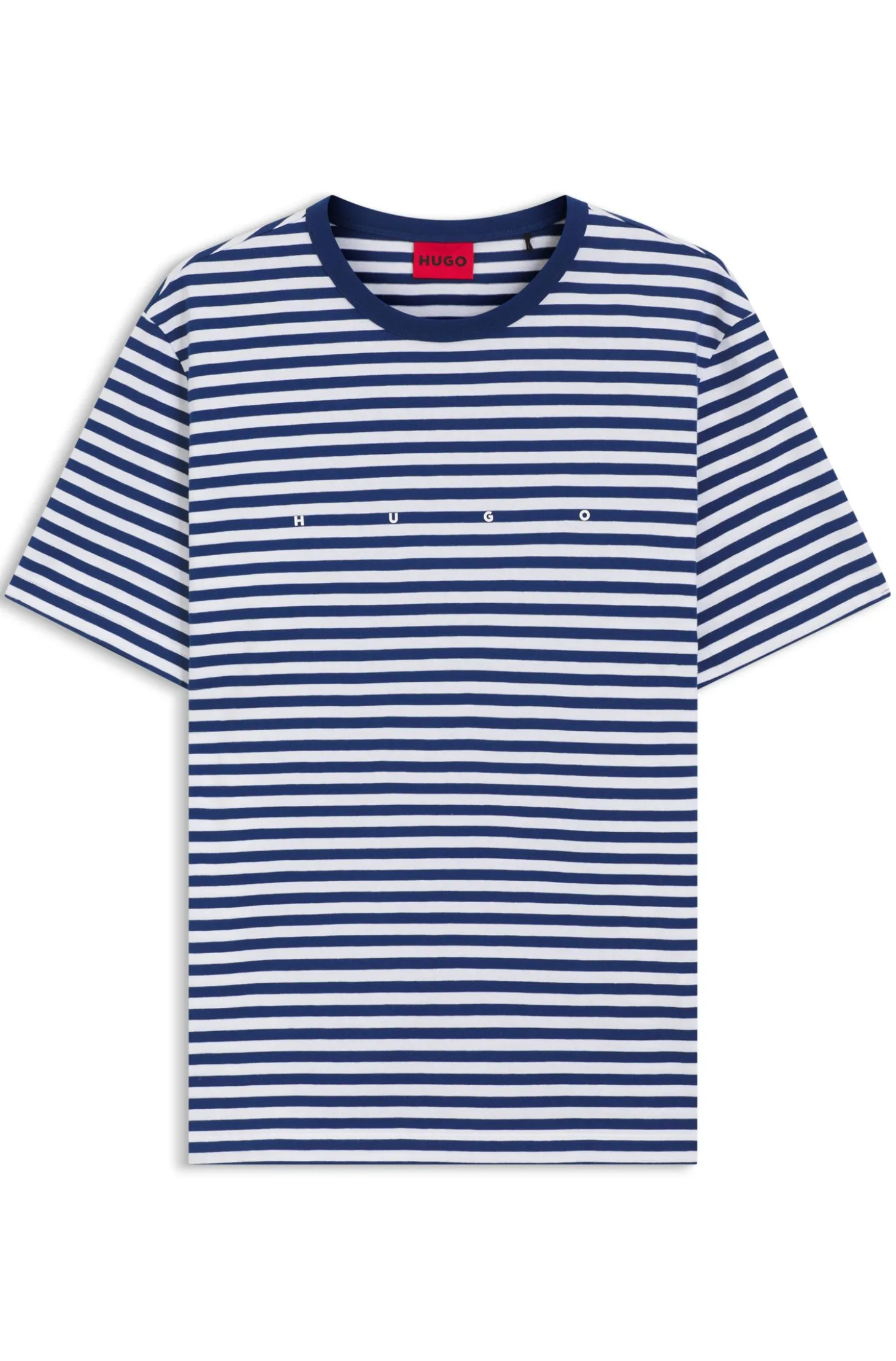 Relaxed-Fit T-Shirt aus Baumwoll-Jersey mit Streifen-Muster
