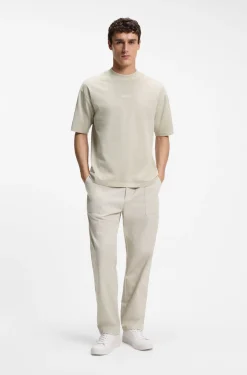 Relaxed-Fit T-Shirt aus Baumwolle mit Logo-Stickerei