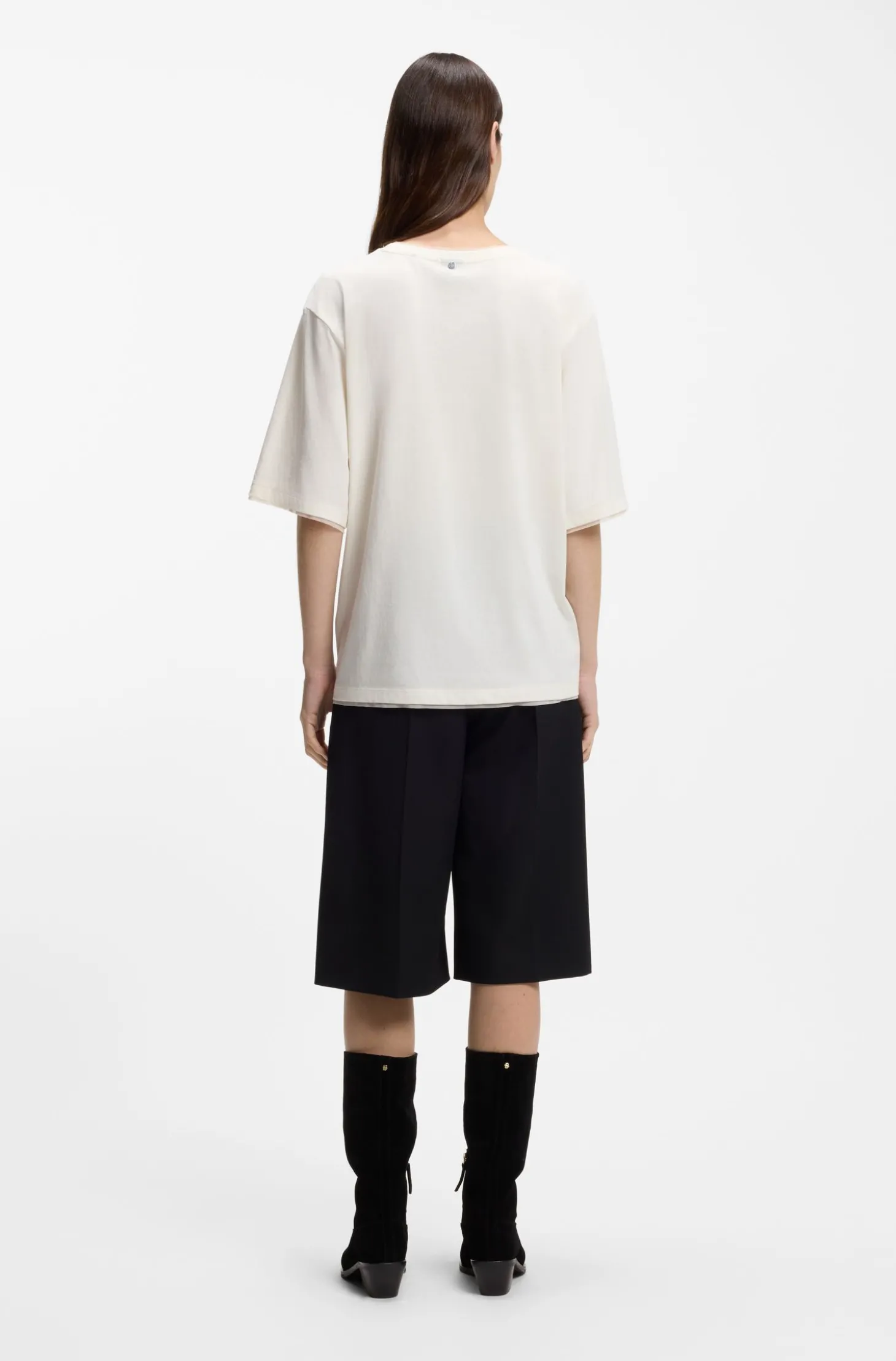 Relaxed-Fit T-Shirt aus Baumwolle mit Mesh-Details