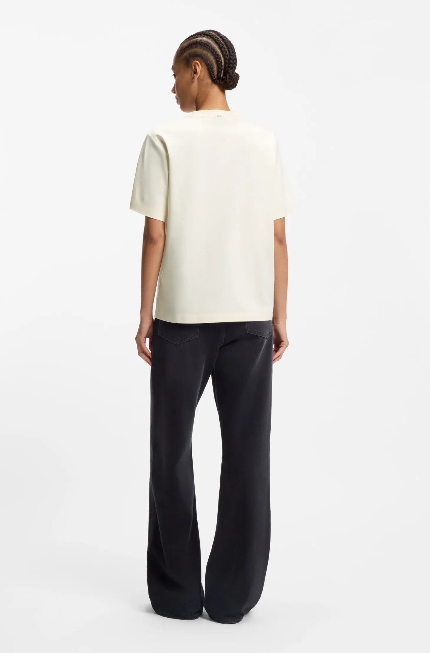 Relaxed-Fit T-Shirt aus merzerisierter Baumwolle
