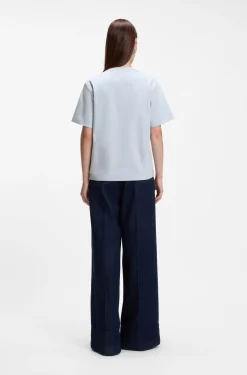 Relaxed-Fit T-Shirt aus merzerisierter Baumwolle