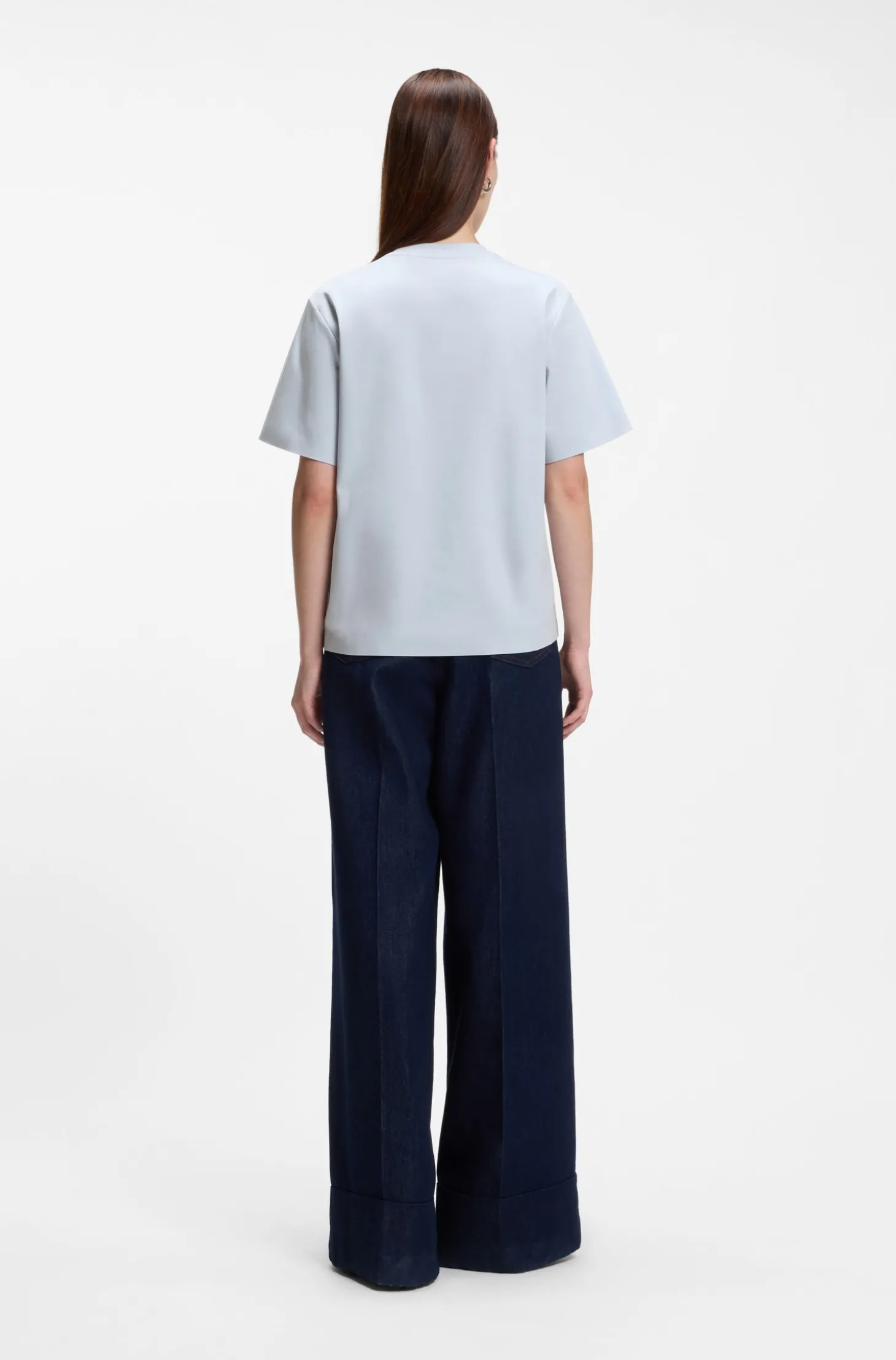 Relaxed-Fit T-Shirt aus merzerisierter Baumwolle