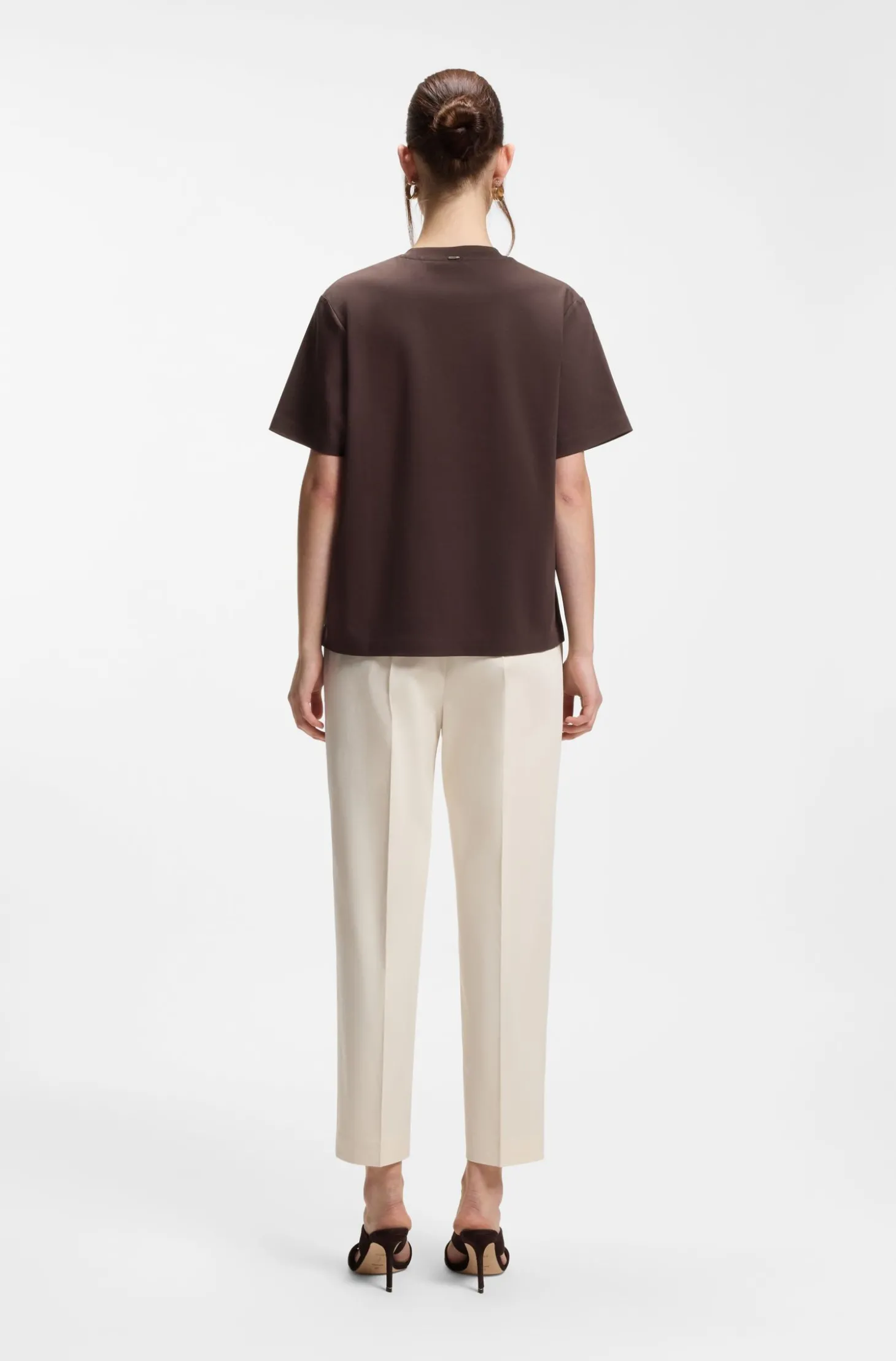 Relaxed-Fit T-Shirt aus merzerisierter Baumwolle