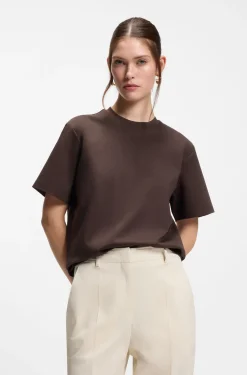 Relaxed-Fit T-Shirt aus merzerisierter Baumwolle