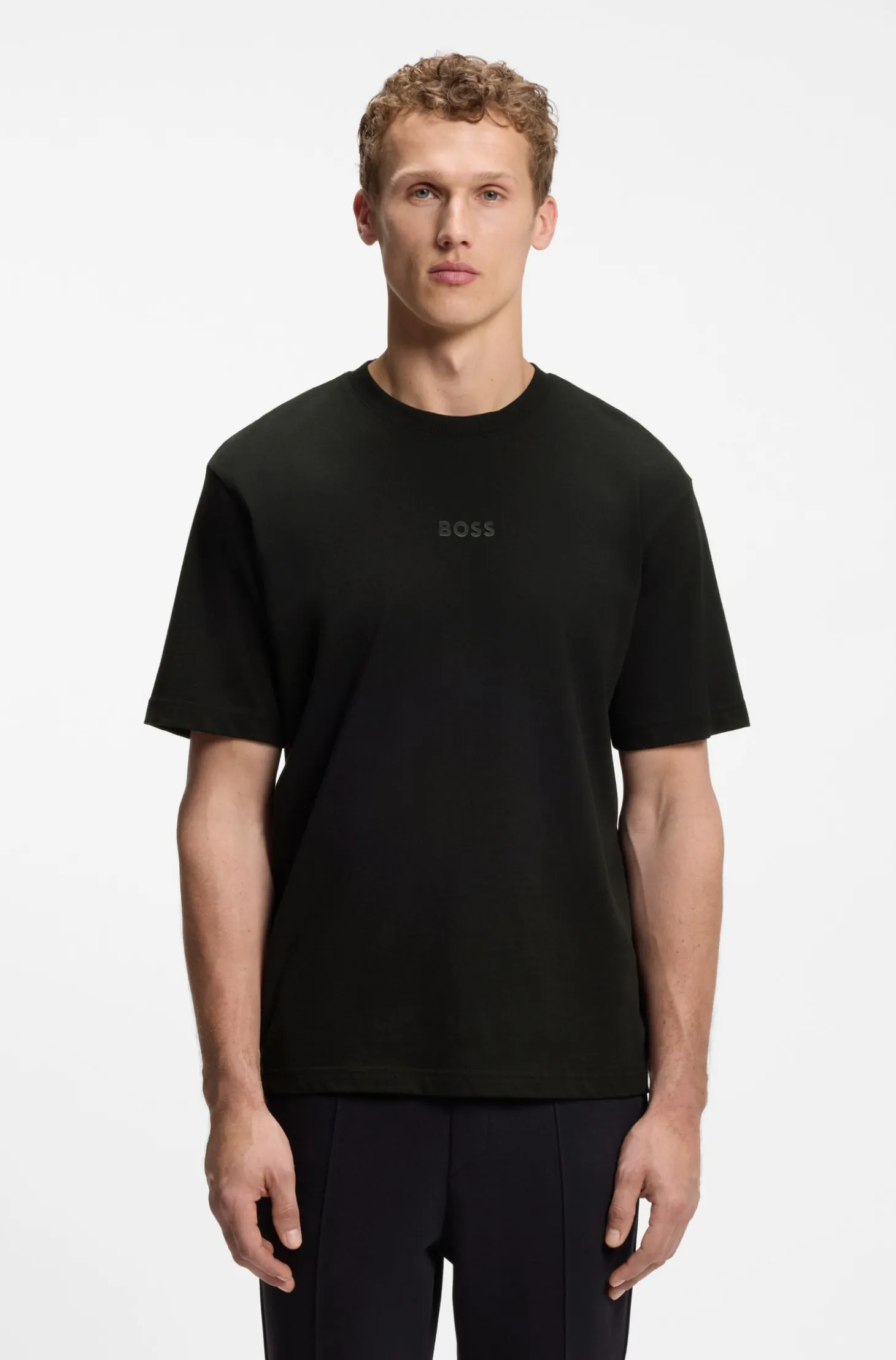 Relaxed-Fit T-Shirt aus Premium-Baumwoll-Jersey
