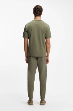 Relaxed-Fit T-Shirt aus Stretch-Baumwolle mit tonalem Logo