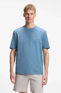 Relaxed-Fit T-Shirt aus Stretch-Baumwolle mit Logo-Detail