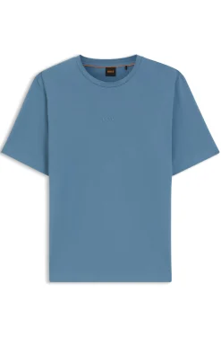 Relaxed-Fit T-Shirt aus Stretch-Baumwolle mit Logo-Detail