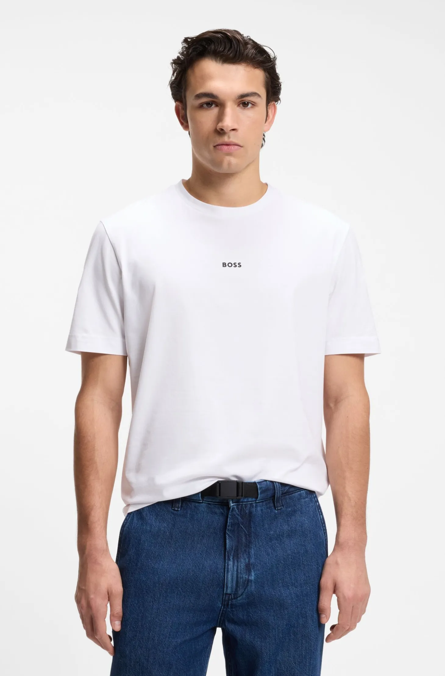 Relaxed-Fit T-Shirt mit geschichtetem Logo-Print