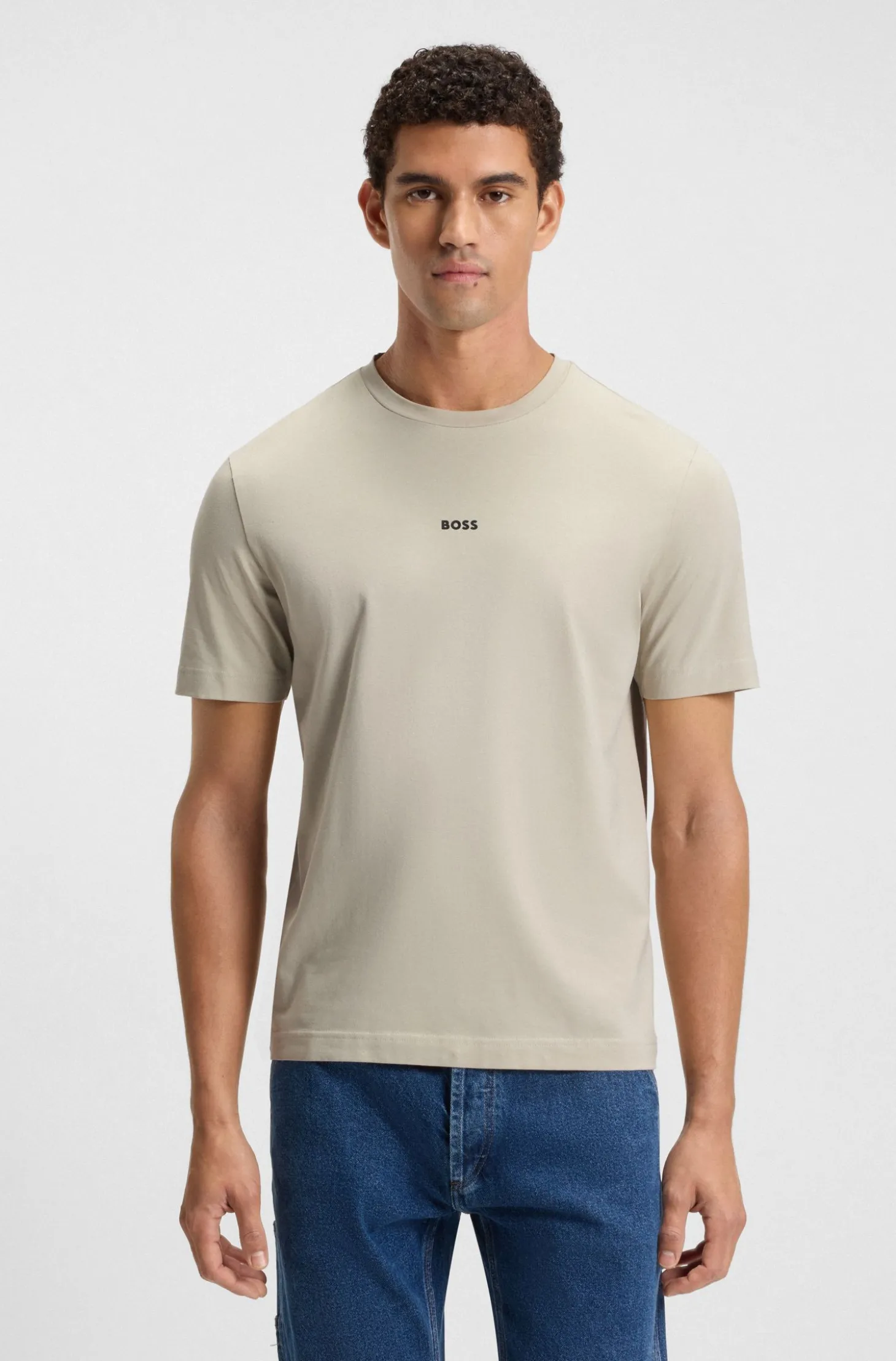 Relaxed-Fit T-Shirt mit geschichtetem Logo-Print