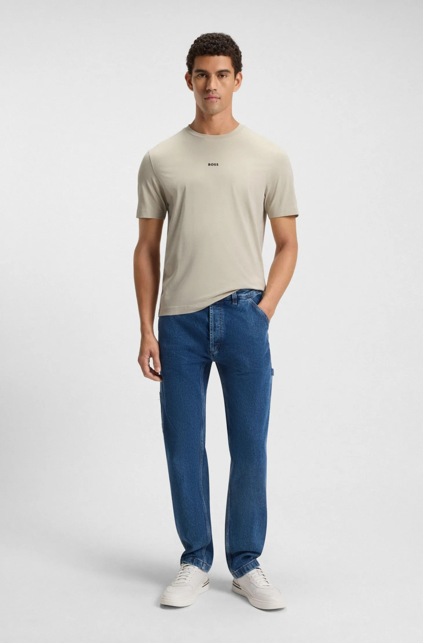 Relaxed-Fit T-Shirt mit geschichtetem Logo-Print
