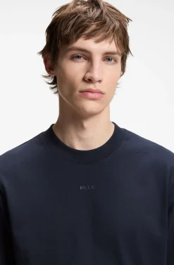 Relaxed-Fit T-Shirt mit zentralem Logo-Detail