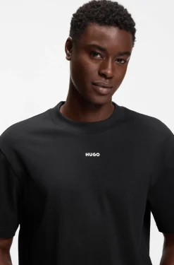 Relaxed-Fit T-Shirt mit zentralem Logo-Detail