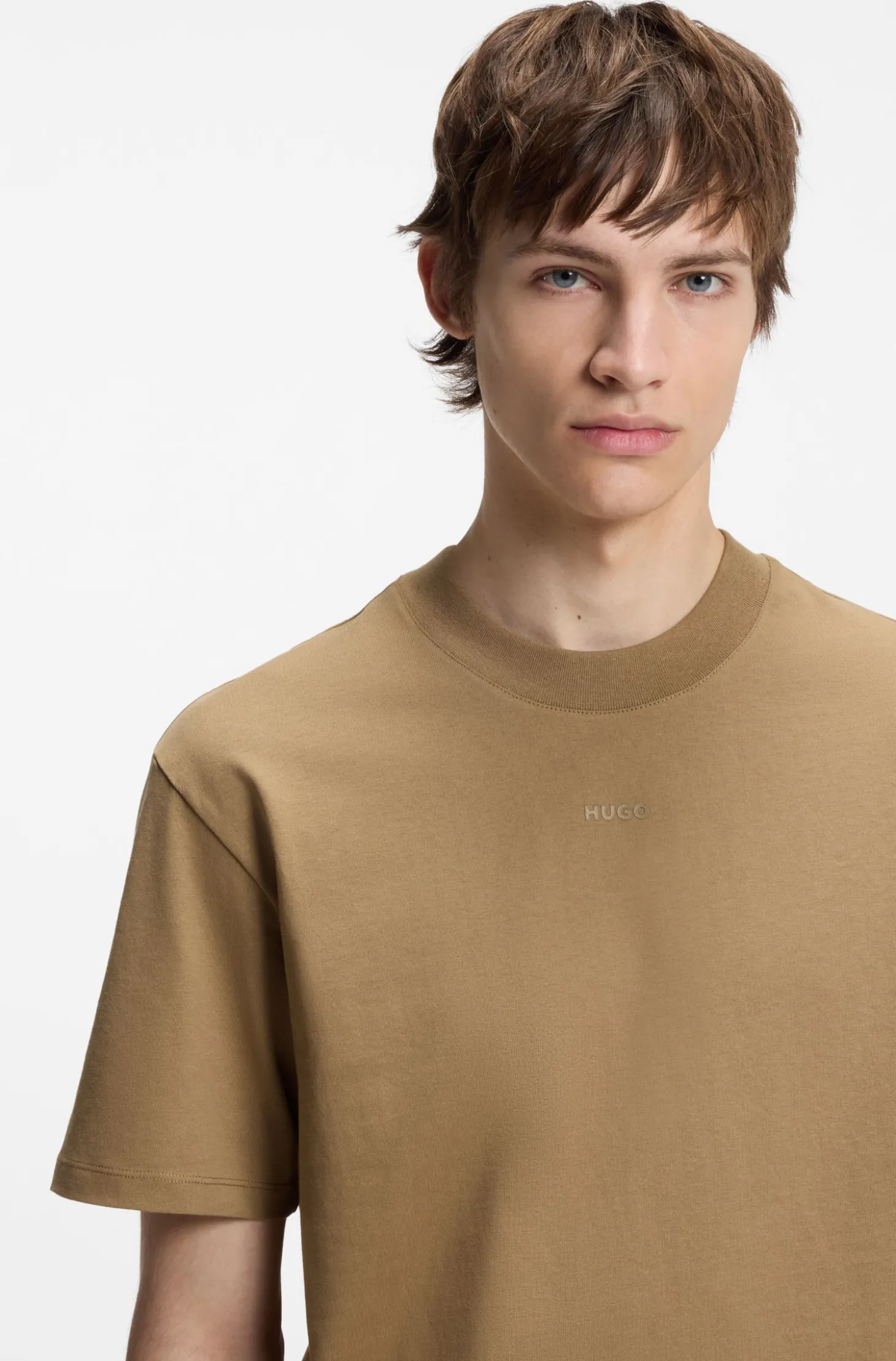 Relaxed-Fit T-Shirt mit zentralem Logo-Detail