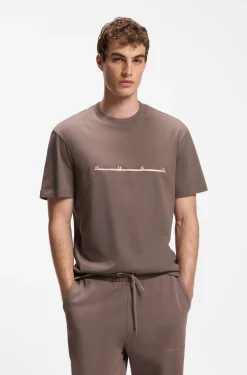 Relaxed-Fit T-Shirt mit Zickzack-Nahtdetail