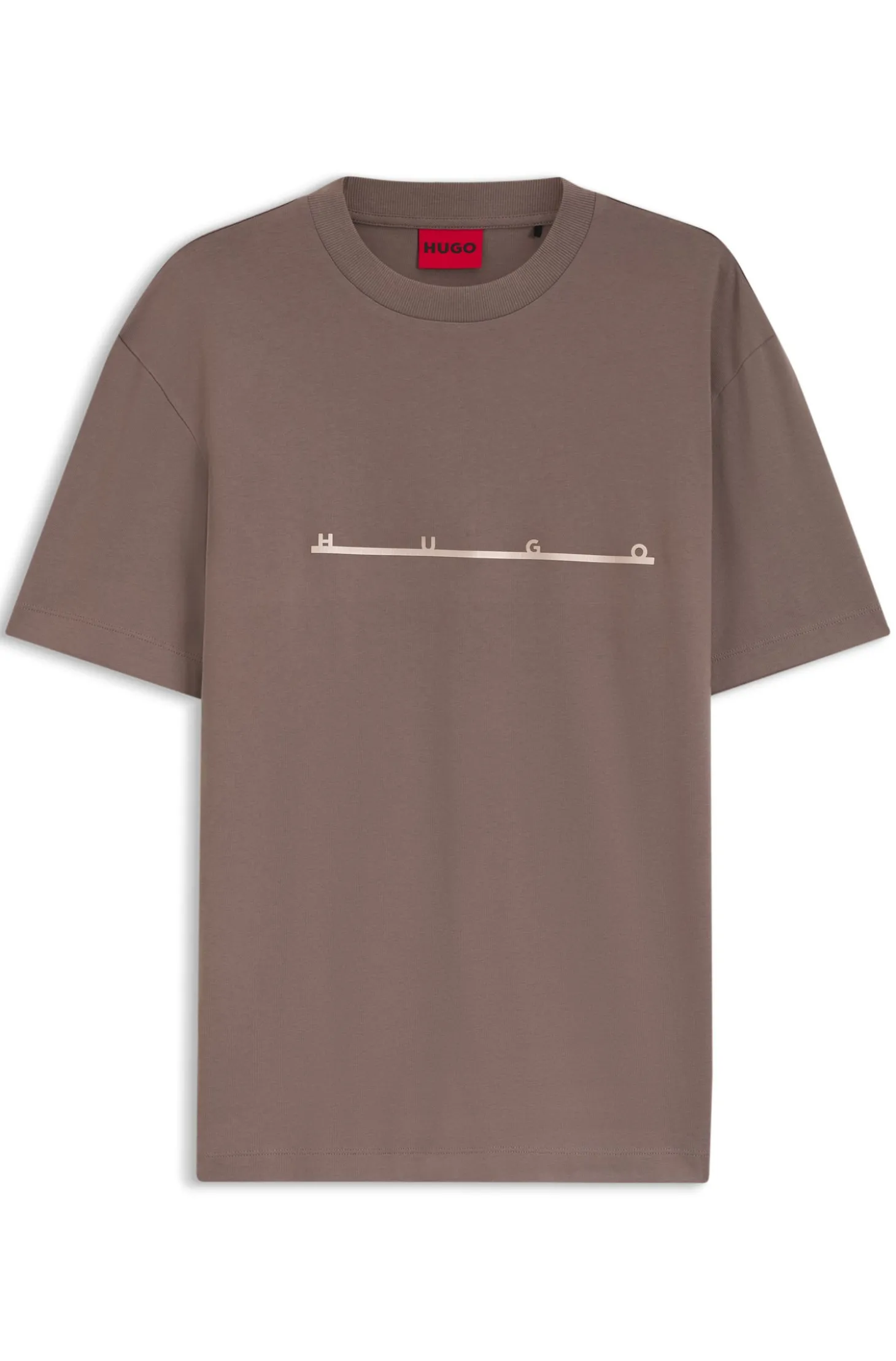Relaxed-Fit T-Shirt mit Zickzack-Nahtdetail