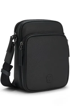 Reporter-Tasche aus italienischem Leder mit Double-B-Monogramm