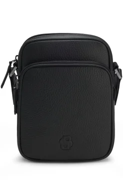 Reporter-Tasche aus italienischem Leder mit Double-B-Monogramm