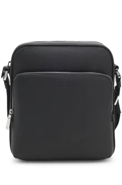 Reporter-Tasche aus natürlich genarbtem italienischem Leder