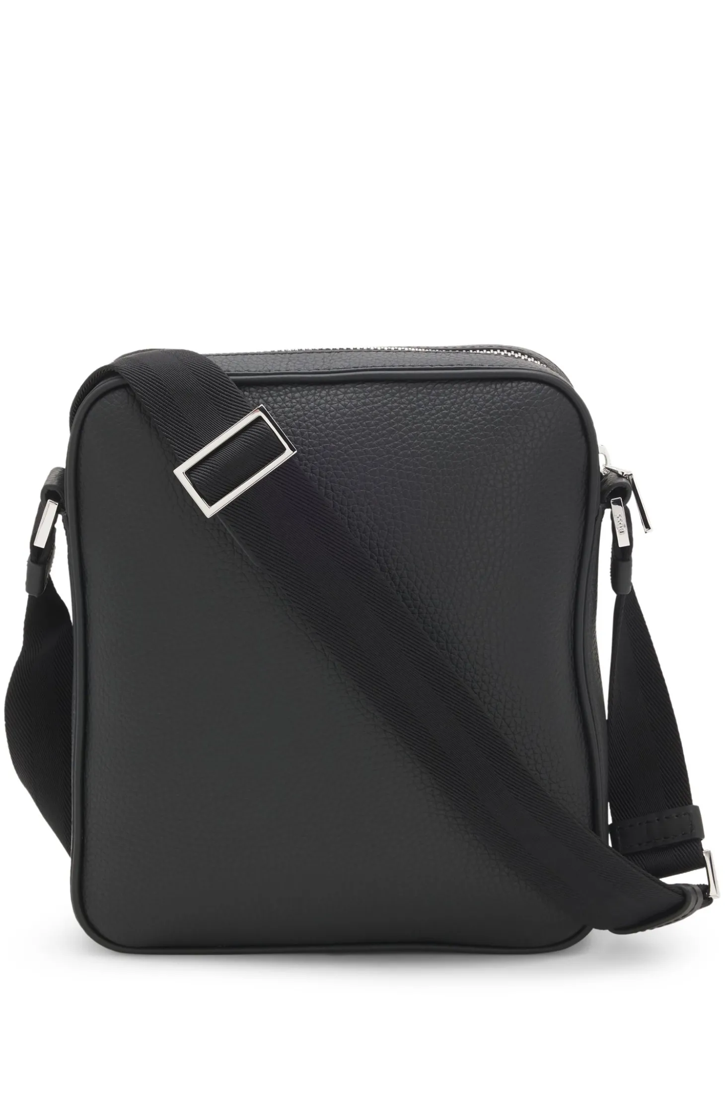Reporter-Tasche aus natürlich genarbtem italienischem Leder