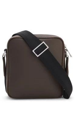 Reporter-Tasche mit silberfarbenem Logo-Schriftzug