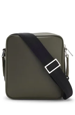 Reporter-Tasche mit silberfarbenem Logo-Schriftzug