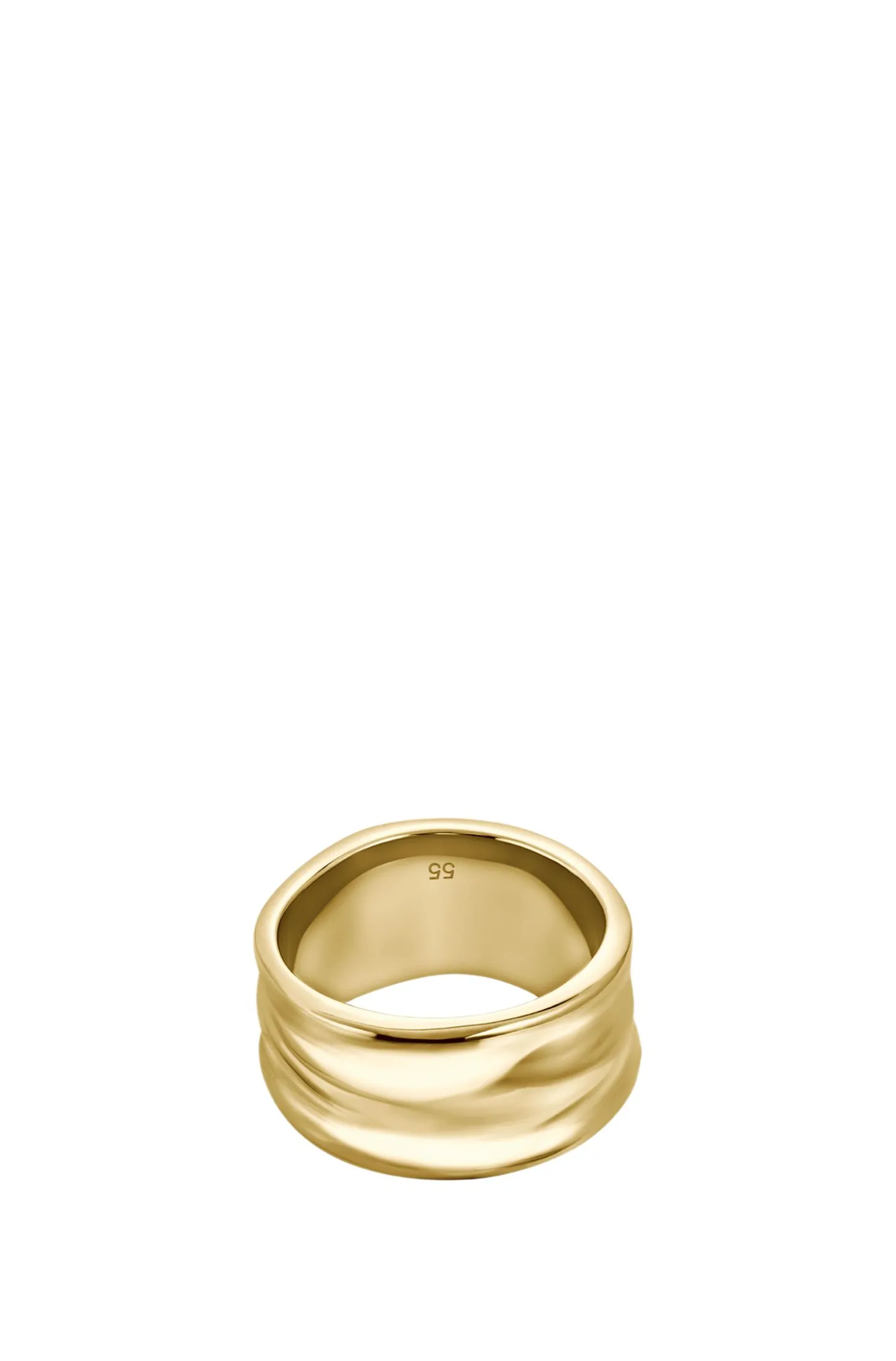 Ring mit Wellen-Design