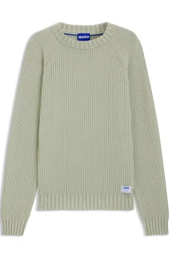 Rippstrick-Pullover aus Baumwolle