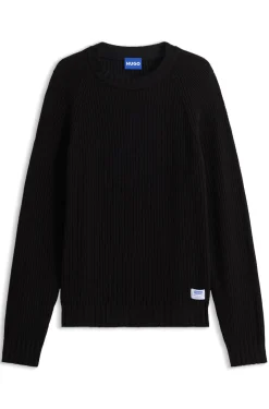 Rippstrick-Pullover aus Baumwolle