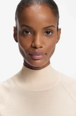 Ärmelloser Pullover aus Merinowolle mit Stehkragen
