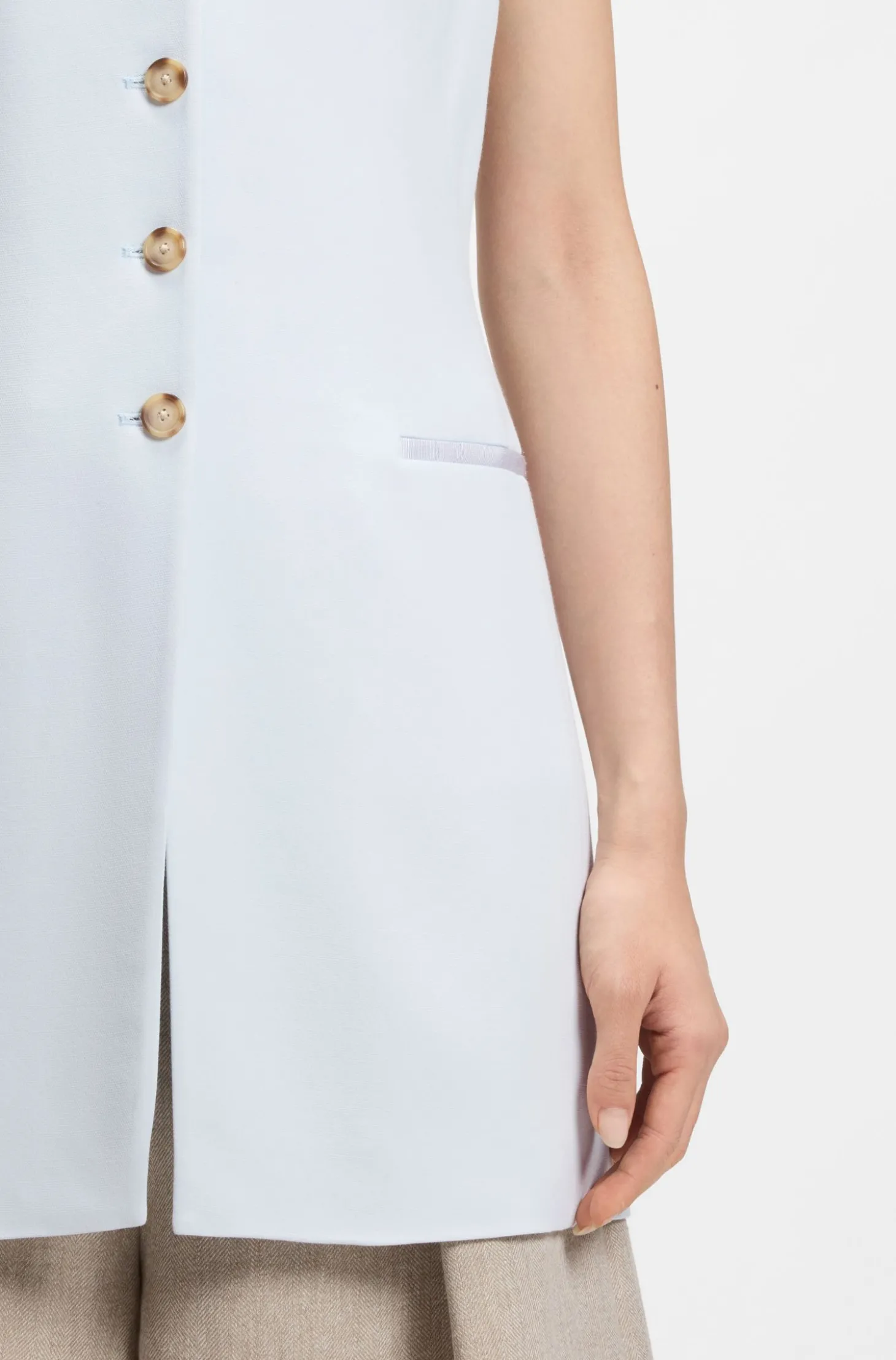 Ärmelloser Slim-Fit Blazer