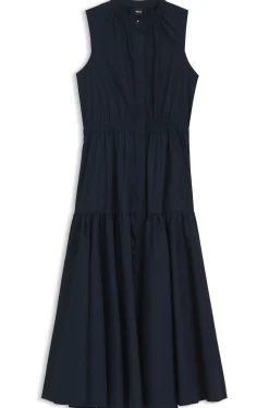 Ärmelloses Kleid aus Baumwoll-Popeline