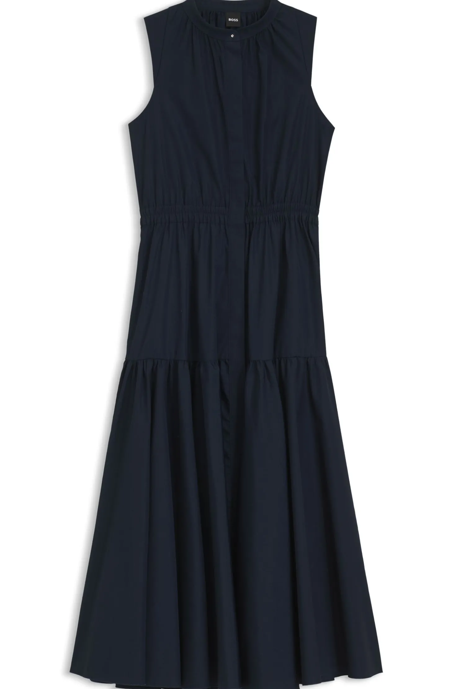Ärmelloses Kleid aus Baumwoll-Popeline