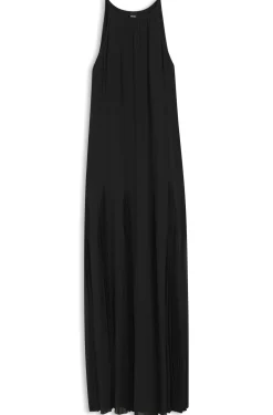 Ärmelloses Kleid mit Plissee-Rockeinsätzen