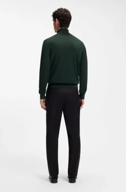 Rollkragenpullover aus extrafeiner Merinowolle