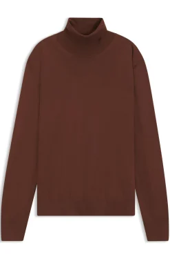 Rollkragenpullover aus extrafeiner Merinowolle