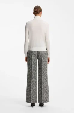 Rollkragenpullover aus Woll-Mix mit Kaschmir