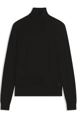 Rollkragenpullover aus Woll-Mix mit Kaschmir