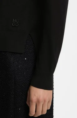 Rollkragenpullover aus Woll-Mix mit Kaschmir