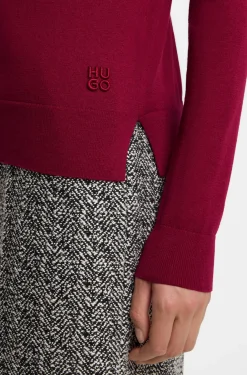 Rollkragenpullover aus Woll-Mix mit Kaschmir