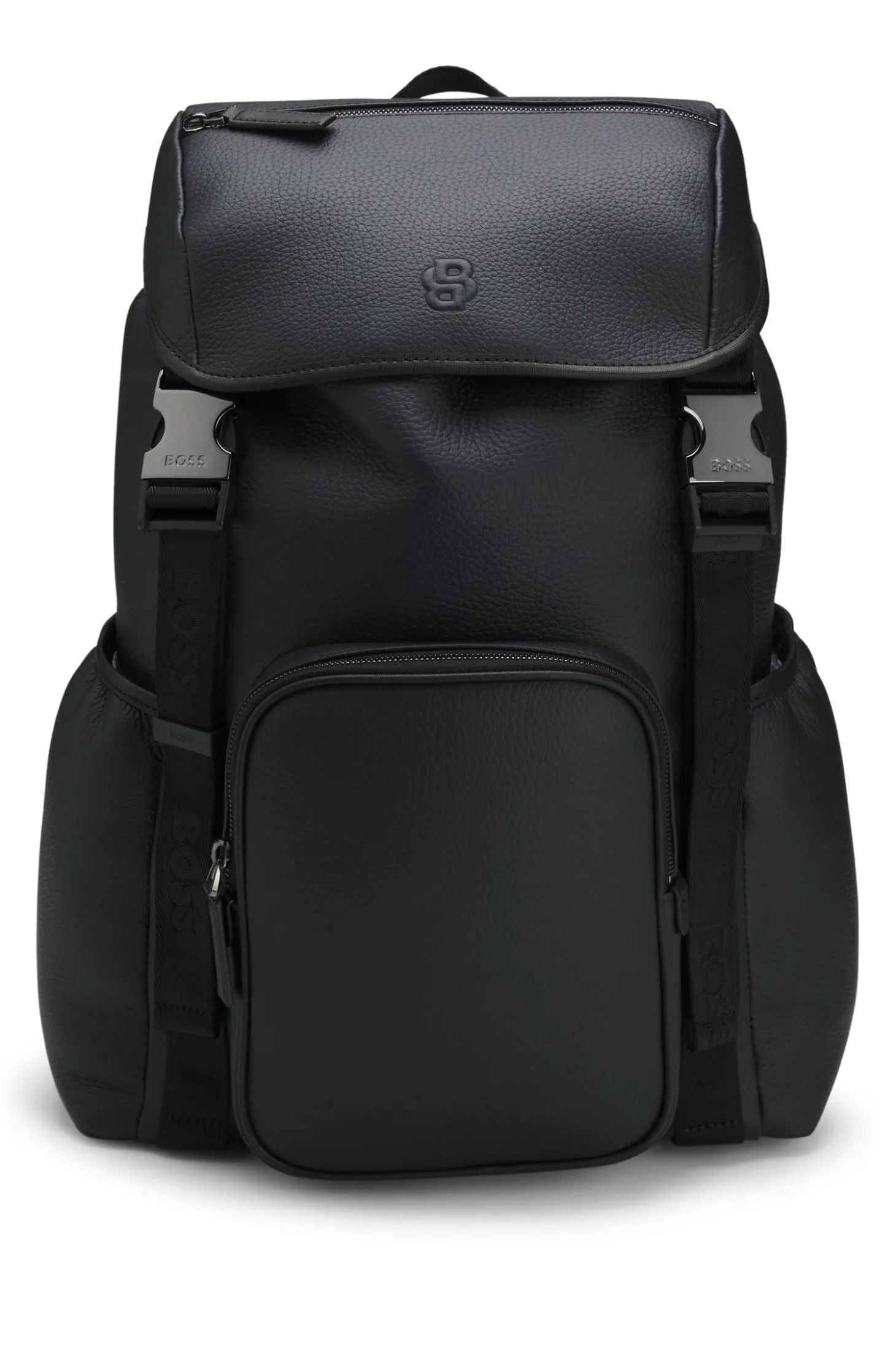 Rucksack aus italienischem Leder mit Double-B-Monogramm