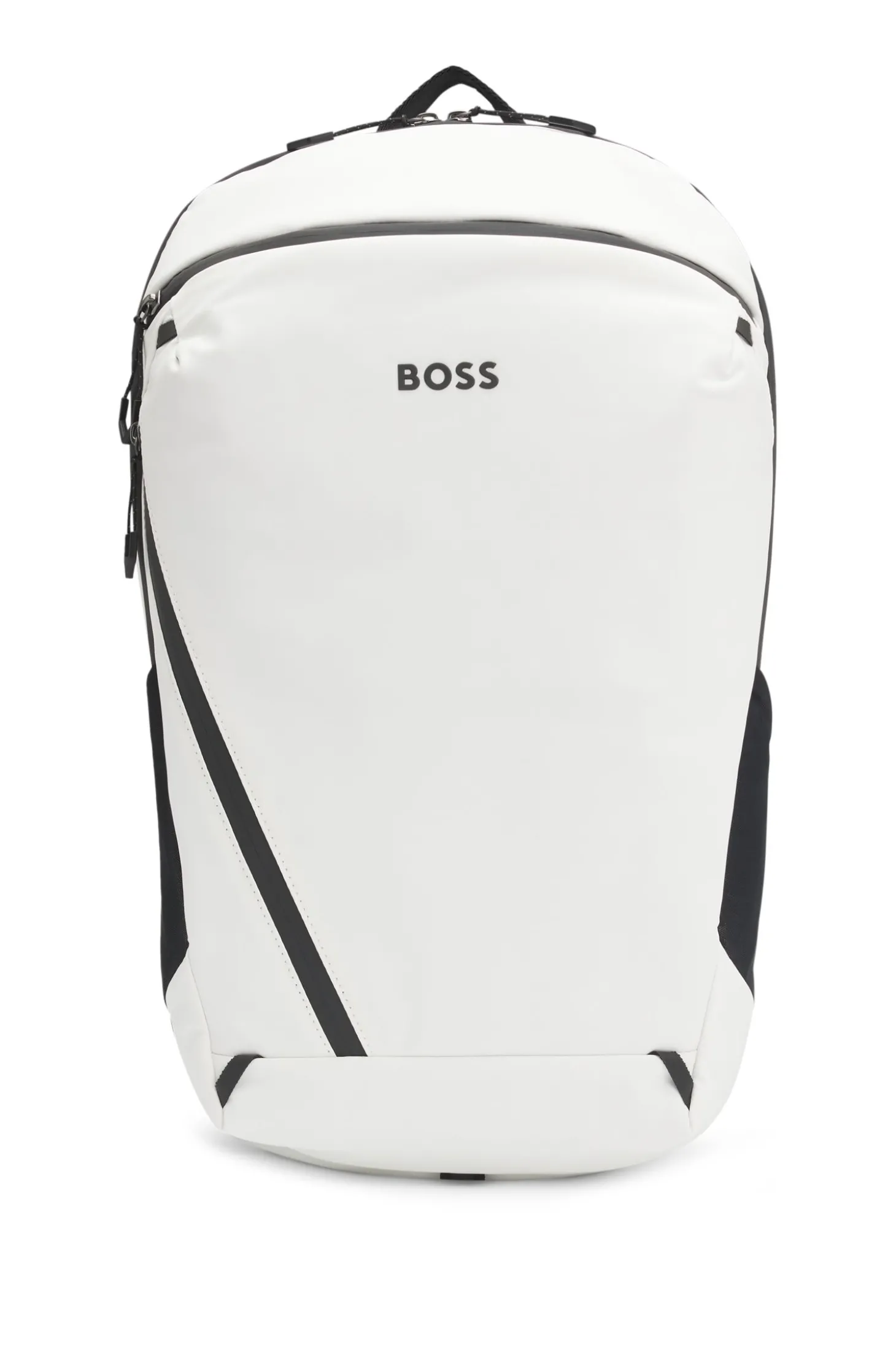 Rucksack aus Kunstleder mit reflektierenden Details