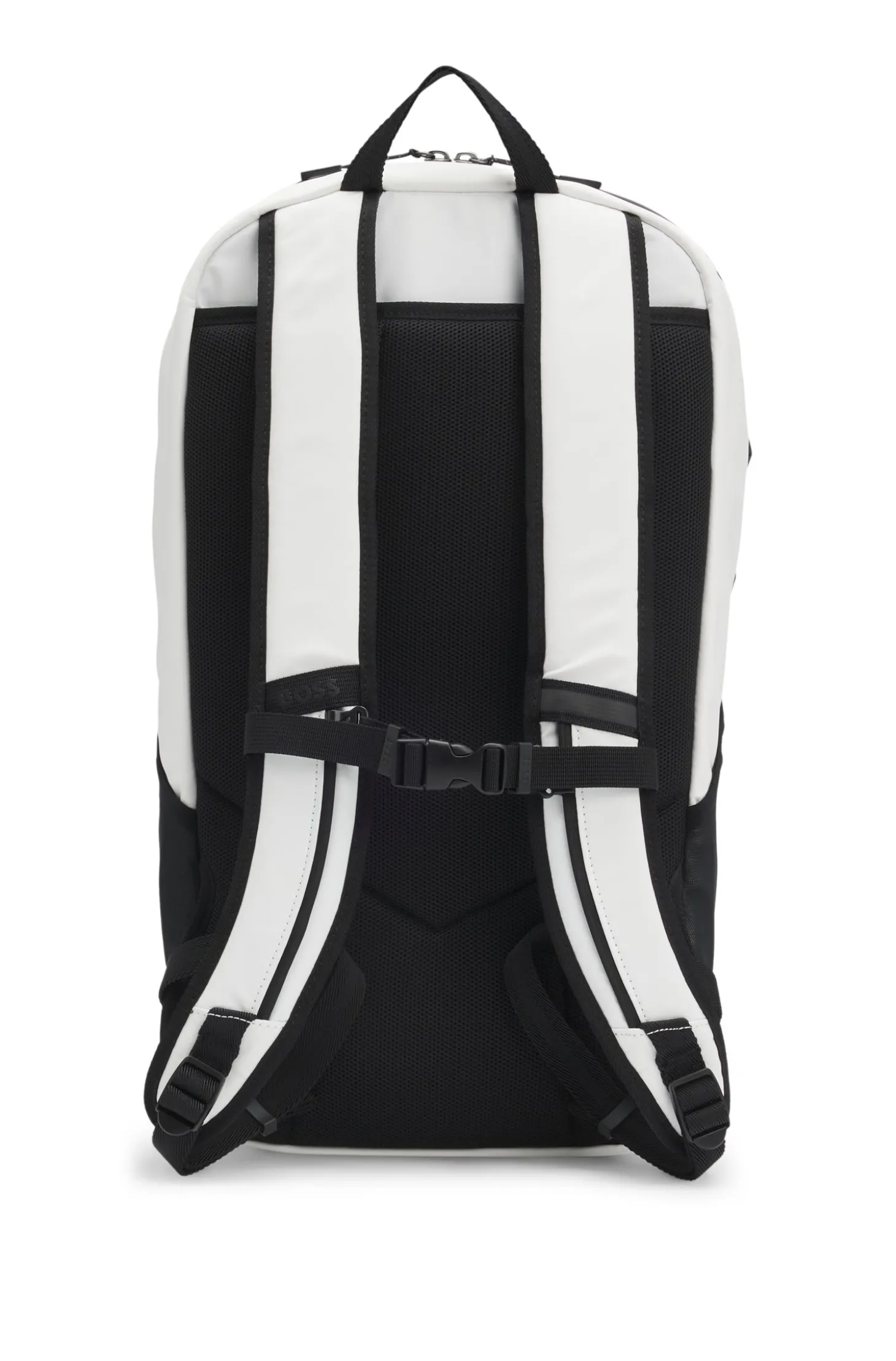 Rucksack aus Kunstleder mit reflektierenden Details