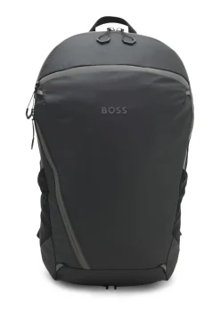Rucksack aus Kunstleder mit reflektierenden Details