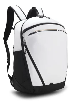 Rucksack aus strukturiertem Gewebe mit Logo und Signature-Streifen