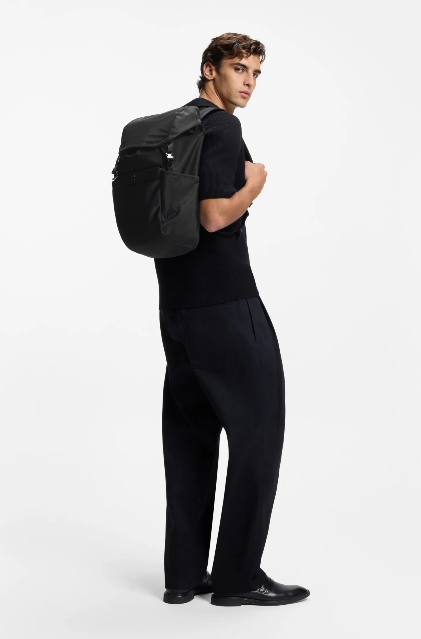 Rucksack aus Twill mit Stack-Logo