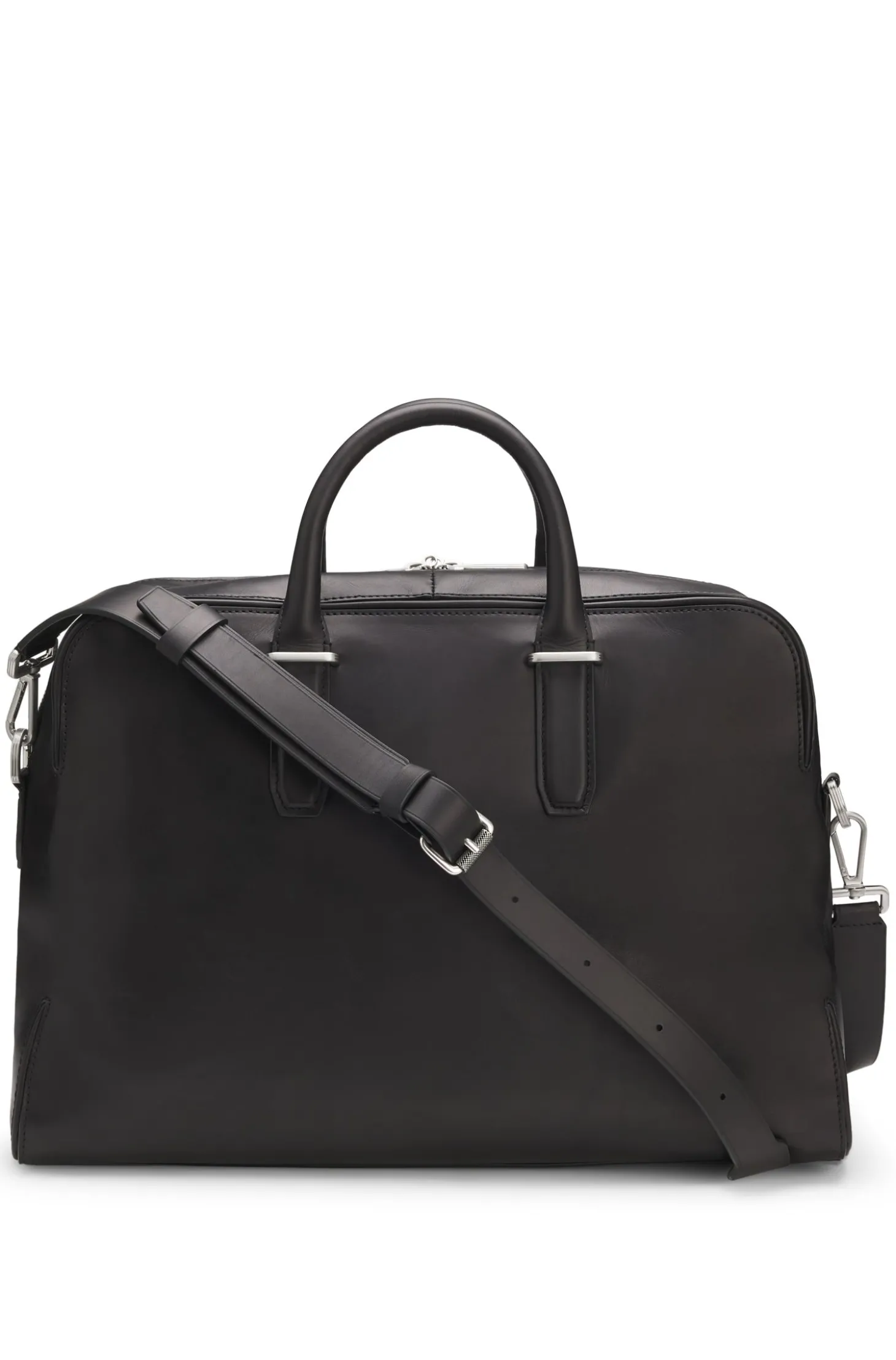 Runway Weekender aus Leder mit Logo-Prägung