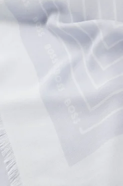 Schal aus Voile mit Logo-Print