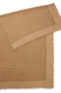 Schal aus Voile mit Logo-Print