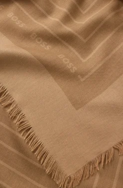 Schal aus Voile mit Logo-Print